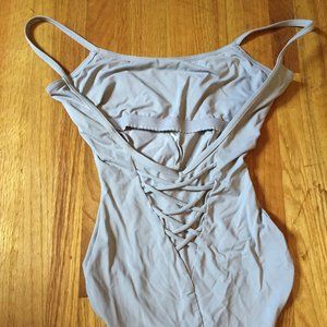 Gray/tan leotard